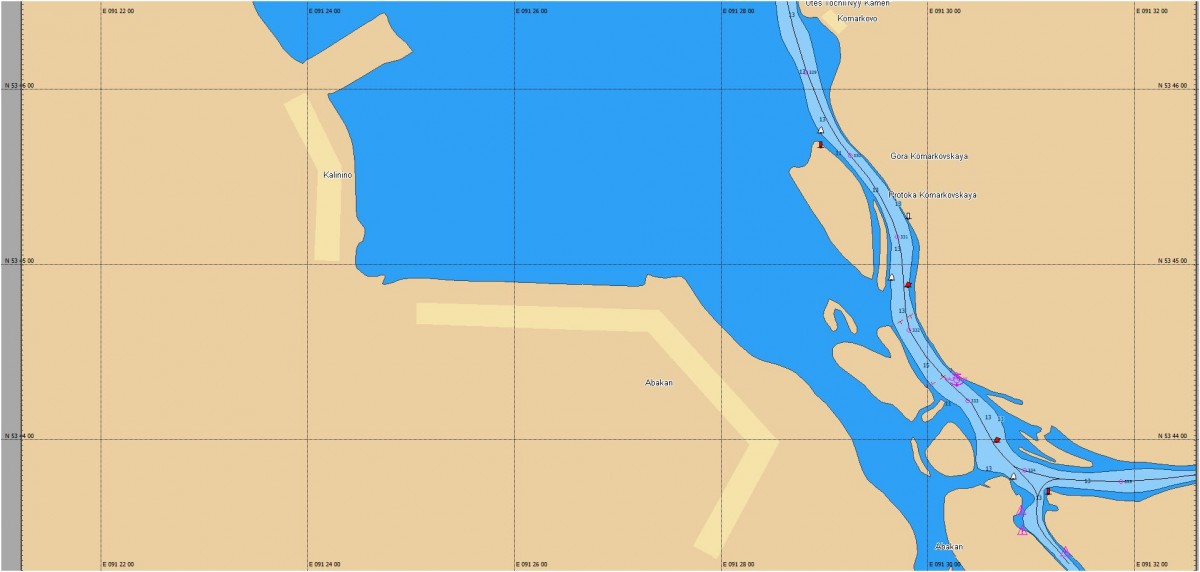 Карта глубин C-Map MAX-N RS-N242 – купить в СПб навигационную картуКрасноярского водохранилища для эхолотов-картплоттеров Lowrance, Simrad
