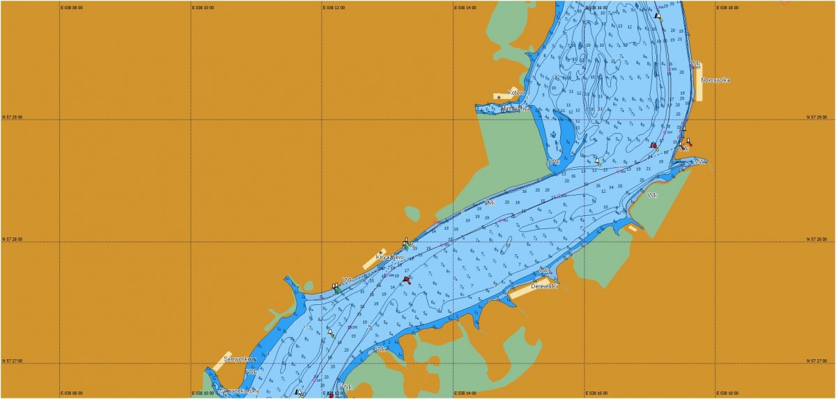 Карта глубин C-Map MAX-N RS-N211 – купить в СПб навигационную картуРыбинского водохранилища для эхолотов-картплоттеров Lowrance, Simrad