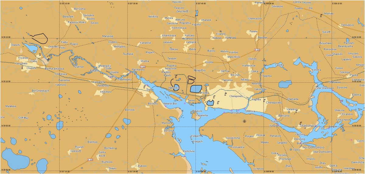 Карта глубин C-Map MAX-N RS-N211 – купить в СПб навигационную картуРыбинского водохранилища для эхолотов-картплоттеров Lowrance, Simrad